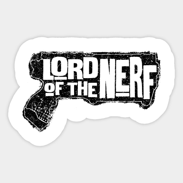 Nerf War Battle Tee Sticker by Hack Ink